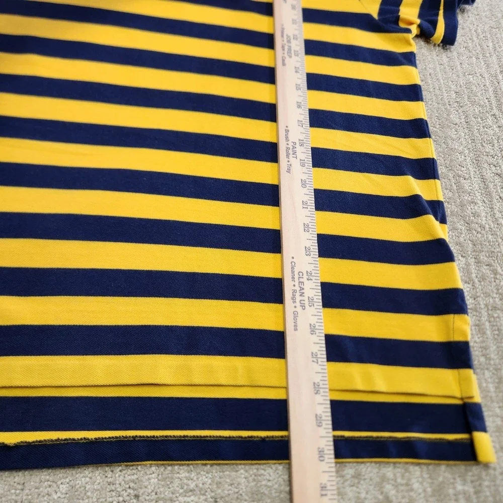 Vintage Polo Ralph Lauren‎ Shirt Men Large Chunky Striped 90s Custom Fit Slim